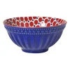 Xenos Schaaltje Anne groot - rood/blauw - ø15.8x7.3 cm- Tapasservies|Schalen