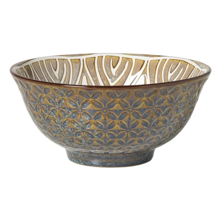 Xenos Schaaltje Bruno groot - grijs/blauw - ø15.8x7.3 cm- Tapasservies|Schalen