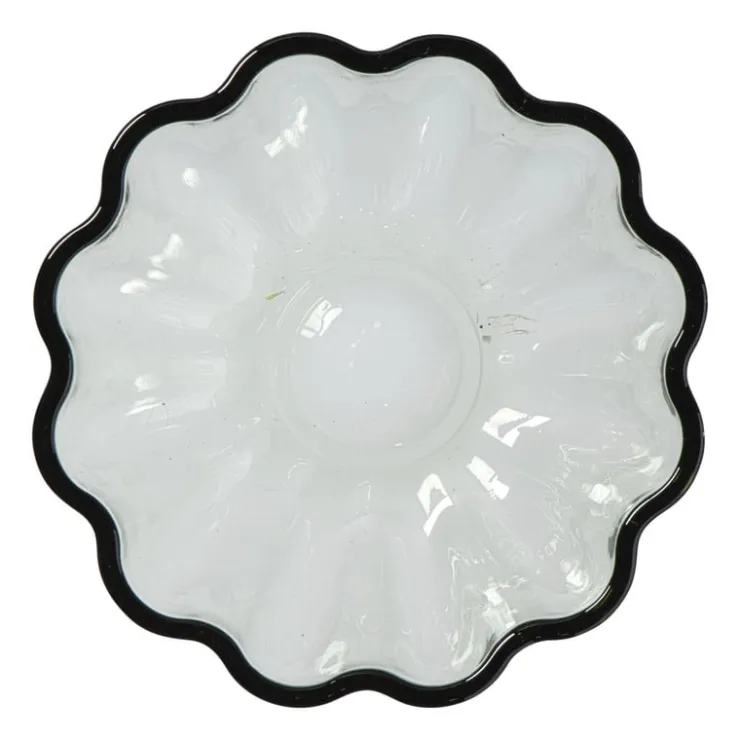 Xenos Schaaltje clover klein - groen - ø13x5.5 cm- Schalen|Kerstservies