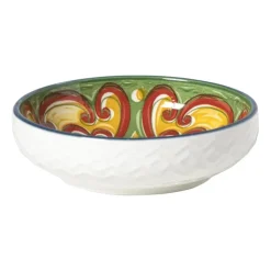 Xenos Schaaltje Diaz klein - geel/groen - ø8.7x2.4 cm- Tapasservies|Schalen