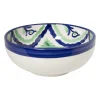 Xenos Schaaltje flor - groen/blauw - ø20 cm- Schalen