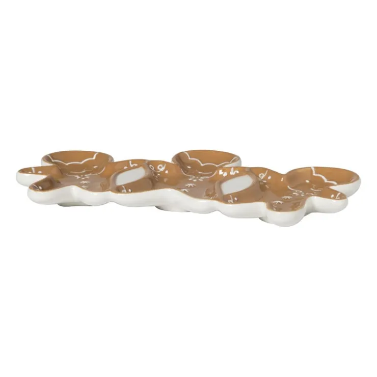 Xenos Schaaltje gingerbread - bruin - 14.9x25.8 cm- Schalen