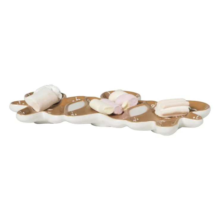 Xenos Schaaltje gingerbread - bruin - 14.9x25.8 cm- Schalen