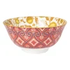 Xenos Schaaltje Jona - geel/rood - ø15.8x7.3 cm- Tapasservies|Schalen