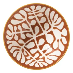 Xenos Schaaltje Nane groot - oranje/blauw - ø15.8x7.3 cm- Tapasservies|Schalen