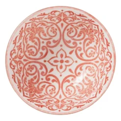 Xenos Schaaltje Nora - groen/roze - ø9.2x4.8 cm- Tapasservies|Schalen