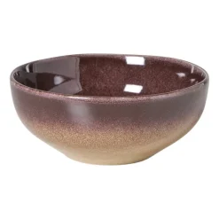 Xenos Schaaltje Olivia - bordeauxrood/beige - ø16.8x7 cm- Schalen