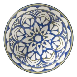 Xenos Schaaltje Rene groot - groen/blauw - ø15.8x7.3 cm- Tapasservies|Schalen