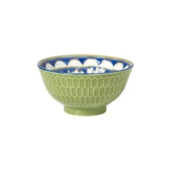 Xenos Schaaltje Rene klein - groen/blauw - ø9.2x4.8 cm- Tapasservies|Schalen