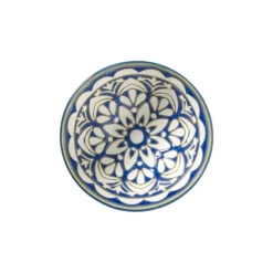 Xenos Schaaltje Rene klein - groen/blauw - ø9.2x4.8 cm- Tapasservies|Schalen