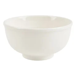 Xenos Schaaltje rond – wit – 11.5x6 cm- Schalen|Kommen