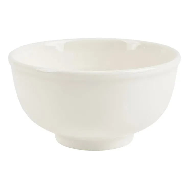 Xenos Schaaltje rond – wit – 11.5x6 cm- Schalen|Kommen