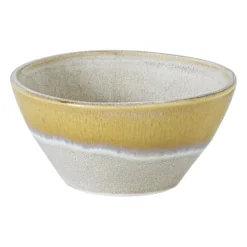 Xenos Schaaltje roots - oker - ø8.5x4 cm- Schalen