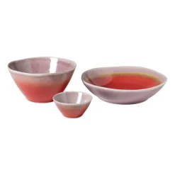 Xenos Schaaltje Roots - rood/paars - ø8.5x4 cm- Schalen