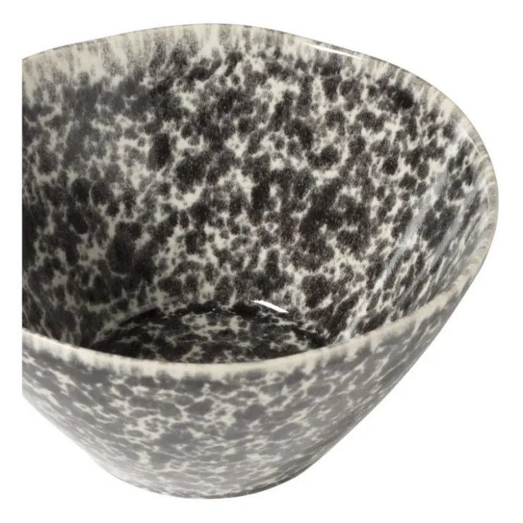 Xenos Schaaltje Roots - zwart/wit - ø15.7x8.2 cm- Schalen