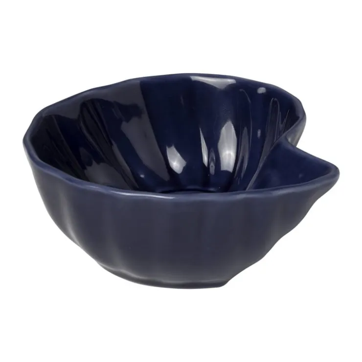 Xenos Schaaltje zeeslak - blauw - 4.8x11.6x12 cm- Schalen