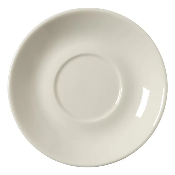 Xenos Schotel espressokopje - porselein - ø11.5x1.7 cm- Thee Accessoires