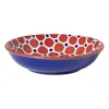 Xenos Schoteltje Anne - rood/blauw - ø9.7x2 cm- Thee Accessoires|Schalen