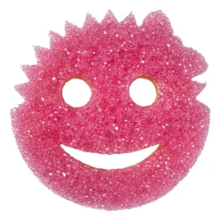 Xenos Scrub mommy - roze - ø10.7 cm- Schuursponsjes