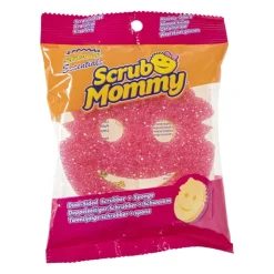 Xenos Scrub mommy - roze - ø10.7 cm- Schuursponsjes