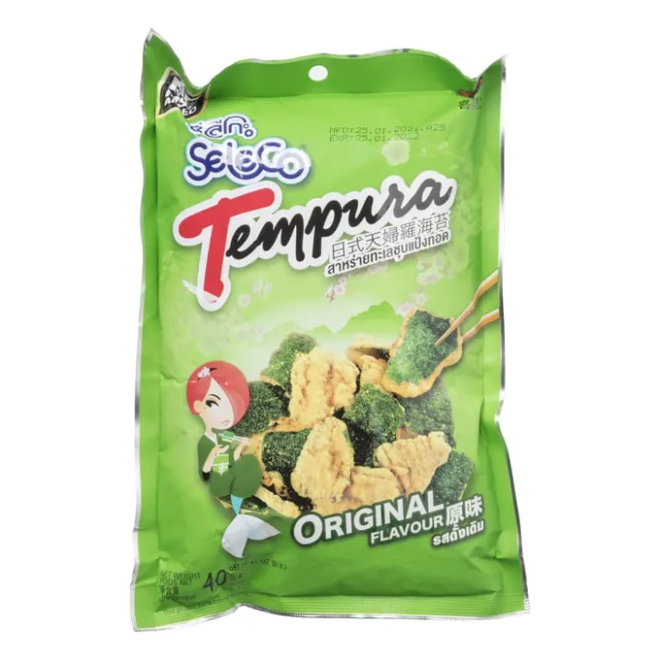 Xenos Seleco Tempura zeewier snack - 40 g- Thaise Keuken|Chips, Nootjes En Zoutjes
