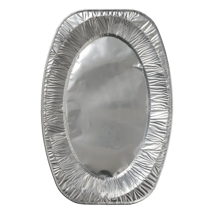 Xenos Serveerschaal - aluminium - 2.9x42.6x28.6 cm - set van 2- Wegwerpservies