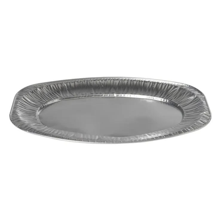 Xenos Serveerschaal - aluminium - 2.4x35.2x24.7 cm - set van 3- Wegwerpservies