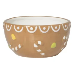 Xenos Serveerschaaltje gingerbread - bruin - ø14x6.9 cm- Schalen