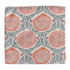 Xenos Servet granaatappel - rood - set van 2 - 40x40 cm- Servetten