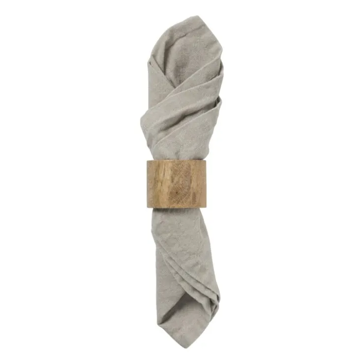Xenos Servet zand - taupe - set van 2 - 40x40 cm- Kerst|Servetten