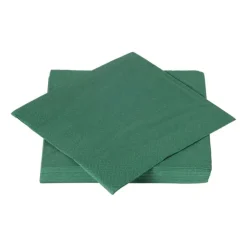 Xenos Servetten donkergroen - 33x33 cm - set van 20- Papieren Servetten|Servetten
