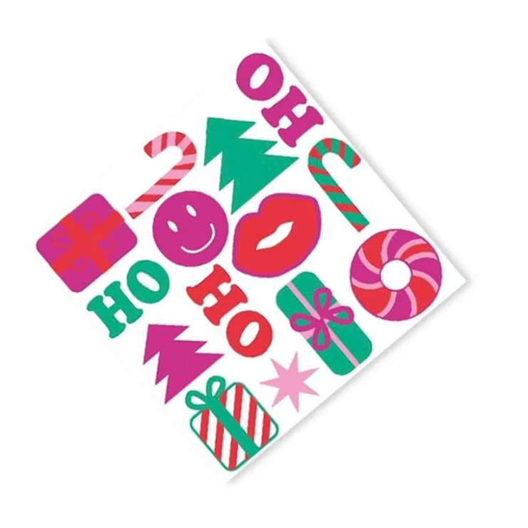 Xenos Servetten kerst - set van 20 - multikleur - 33x33 cm- Kertservetten