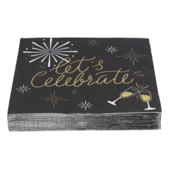 Xenos Servetten let's celebrate - papier - 33x33 cm- Servetten