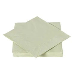 Xenos Servetten lichtgroen - 33x33 cm - set van 20- Papieren Servetten|Servetten