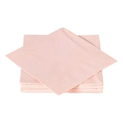 Xenos Servetten lichtroze - 33x33 cm - set van 20- Papieren Servetten|Servetten