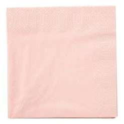 Xenos Servetten lichtroze - 33x33 cm - set van 20- Papieren Servetten|Servetten