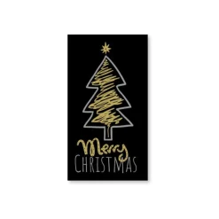 Xenos Servetten merry christmas - set van 15 - 33x40 cm- Kertservetten