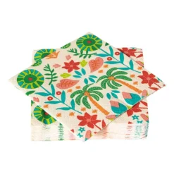 Xenos Servetten tropical - 24x24 cm - set van 20- Papieren Servetten|Servetten