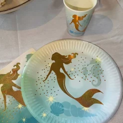 Xenos Servetten zeemeermin - set van 20- Papieren Servetten|Kinderfeestjes