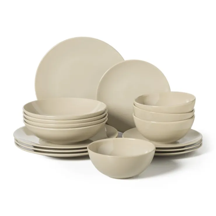 Xenos Serviesset - beige - 16-delig - 4-persoons- Serviessets|Kerstservies