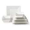 Xenos Serviesset - 16-delig - vierkant - wit - 4 persoons- Serviessets