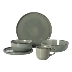 Xenos Serviesset 20-delig - groen - 4 persoons- Serviessets|Kerstservies