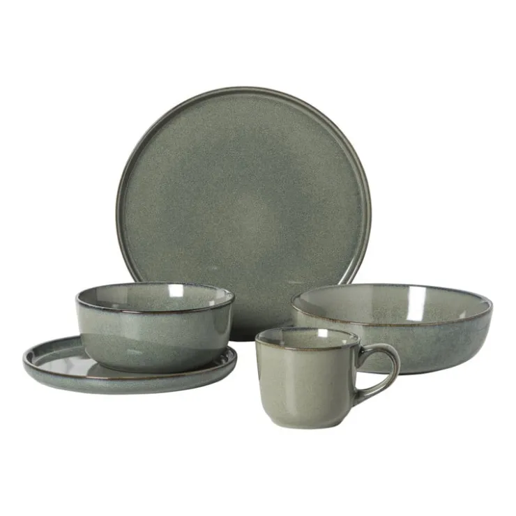 Xenos Serviesset 20-delig - groen - 4 persoons- Serviessets|Kerstservies