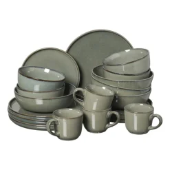 Xenos Serviesset 20-delig - groen - 4 persoons- Serviessets|Kerstservies