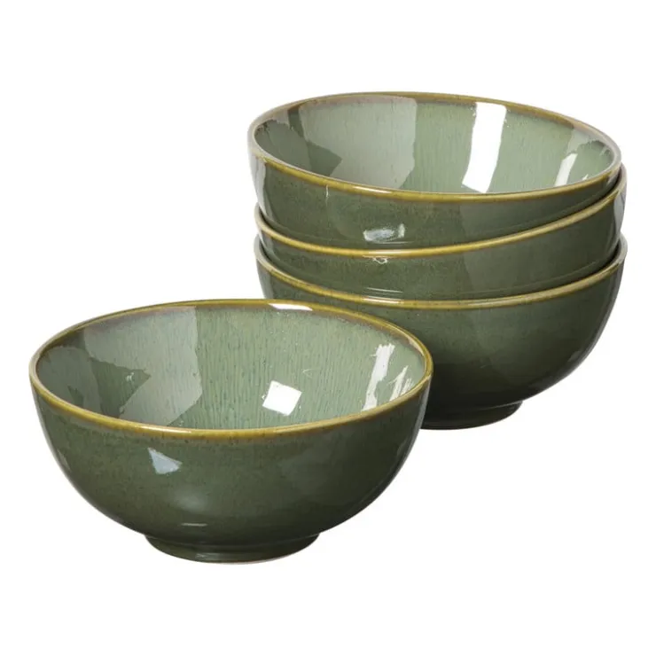 Xenos Serviesset reactive glaze - groen - 16-delig- Serviessets|Kerstservies