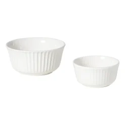 Xenos Serviesset streep - wit - 16-delig- Serviessets|Kerstservies