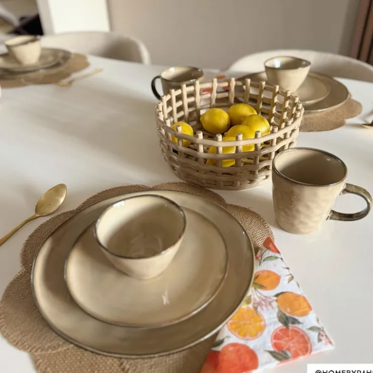 Xenos Serviesset Toscane - beige - 32-delig - 8 persoons- Serviessets