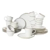 Xenos Serviesset Toscane - wit - 32-delig - 8 persoons- Serviessets