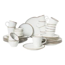 Xenos Serviesset Toscane - wit - 32-delig - 8 persoons- Serviessets