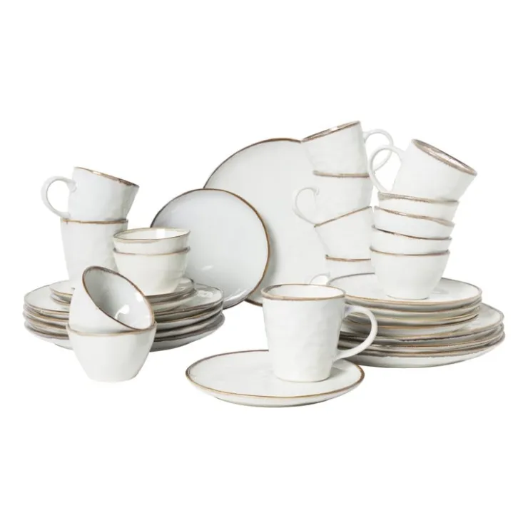 Xenos Serviesset Toscane - wit - 32-delig - 8 persoons- Serviessets